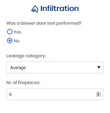 Infiltration quality of construction - CoolCalc Documentation
