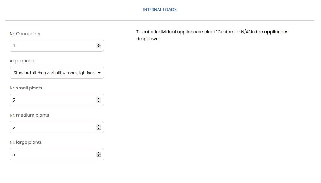 Internal Loads- CoolCalc Documentation