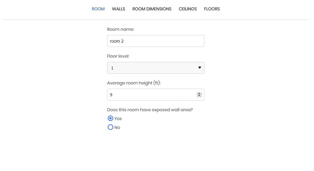 Rooms in Text Mode - CoolCalc Documentation